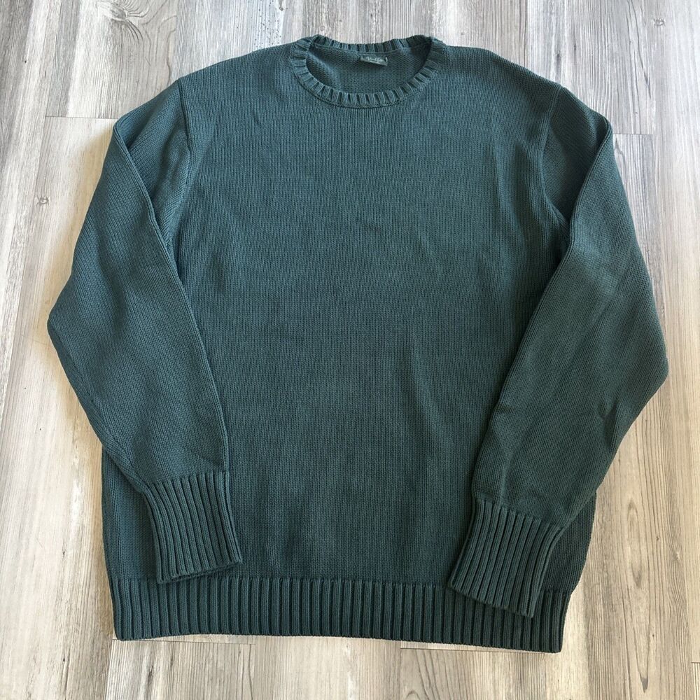 John Galt PacSun100% Cotton Green Unisex Crewneck Sweater  Size L/XL